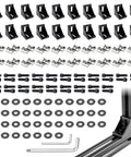 Heavy Duty 3030 Aluminum Extrusion Corner Bracket Kit With 20 Brackets And 40 M6 Spring T Nuts Plus Hex Screws With Ball End Hex Wrench For 30 Series T Slot Extruded Aluminum Rail Hardware.