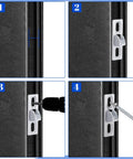 2 Pcs Sliding Door Latch Replacement Kit For Sliding Glass Doors, Screen Doors, And Patio Gates With Mounting Screws