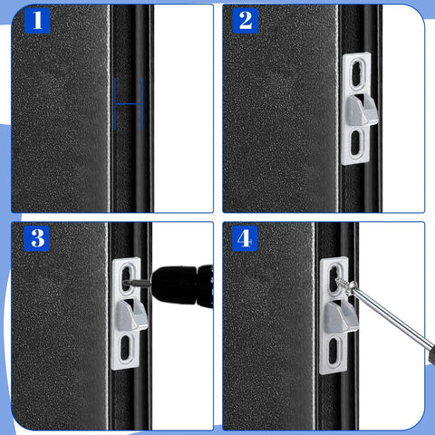 2 Pcs Sliding Door Latch Replacement Kit For Sliding Glass Doors, Screen Doors, And Patio Gates With Mounting Screws