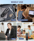 Image showing travel, dormitory, office, and home use of Travel Electric Kettle With Six Temperature Presets From 113 To 212 Fahrenheit.