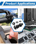 Solid As A Rock Heavy Duty Metric Hex Socket Button Head Screws Assortment Kit Including A Massive 2380 Piece Set Of Grade Ten Nine Alloy Steel Machine Bolts For M2 Through M5 used for securing components in machinery and 3D printers.