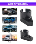 Universal Low Profile Offset Oxygen Sensor Socket With Wire Gate Side Access shown with sedan, SUV, pickup, truck