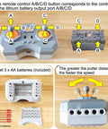 Power Functions 12 In 1 High-Speed L Servo Motor Kit With 4 Channel Remote instructions and battery installation guide.