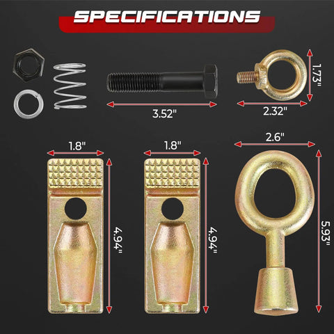 Specifications of 5 Ton Dual Direction Auto Body Clamp Self Tightening Frame Pull Clamp Grips For Collision Repair Sheet Metal Maintenance And Car Door Fender Edge Repair With Small Mouth Design Ideal For Body Shops Or Do It Yourself Auto Repair Enthusiasts
