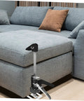 2 Piece Furniture Lifter Jack Tool Manual Arm Leveler Labor Saving Tile Raising Block Compact Adjustable Shims For Home Renovations, lifting a sofa.