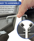 Assembling the Heavy Duty Cantilever Offset Patio Umbrella Stand With 155Lb Capacity 4 Piece Square Base Plate Set