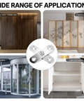 20 Pack Pivot Hinge With 360 Degree Rotation Hidden Door Hinge 2.2 Inch By 0.6 Inch Stainless Steel for versatile applications