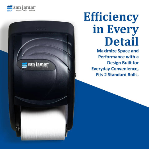 Duett Dual Roll Bath Tissue Dispenser With Infinity System Keeps Spare Roll Ready Reduces Stub Roll Waste Rock Solid Build