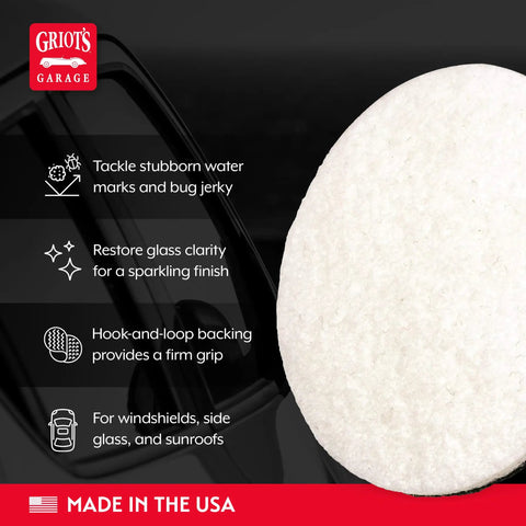 6 Inch Glass Polishing Pads Buffing Discs For Car Windows And Windshields Shower Doors And More Set Of 3 Streak Free Shine