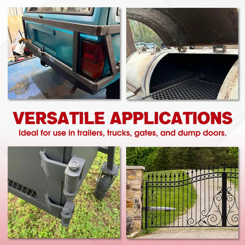 Heavy Duty Steel Dump Trailer Hinge, Weld On Trailer Door Hinge for versatile applications in trucks and gates.