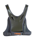 Back view of Stormshadow Fly Fishing Chest Pack With Waterproof Pocket and Backpack Straps, featuring recycled fabric.