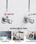 Image showing Heavy Duty Water Line Adapter Four Pack Half Inch Female To Three Eighths Male Reducer Fitting options for faucets.