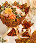 Totally Boss Tiger Print Tissue Paper Set with 50 Sheets wrapping flowers and gift, animal pattern in 19.7x13.8 inch size