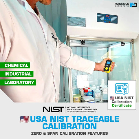 CO2 Meter For Incubators With NIST Calibration USB Rechargeable And Adjustable Alarm System, Loud Audio Visual And Vibration Alerts, 0 To 10 Percent CO2 Range 0.01 Percent Resolution Dual Beam NDIR Sensor used in laboratory