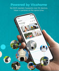 Hand holding phone displaying app connected to Best 2K Solar Security Camera System For Outdoor Use, Wire Free Battery Powered