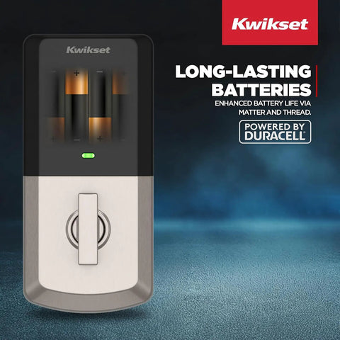 Tight Fit Keyless Entry Smart Deadbolt With Matter Thread And Bluetooth For No Sweat Apple Home Alexa Google Setup Proximity Wakeup Geofence Auto Unlock Solid Satin Nickel Finish