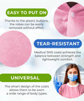 Pink Disposable Lab Coat 2XL Unisex SMS 45GSM Breathable With Snap Front And Knit Collar Cuffs 3 Pockets All Day Comfort Lightweight Medical Workwear For Clinics And Hospitals Pack Of 5 easy to put on
