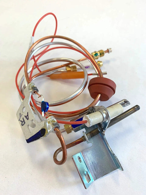 Water Heater Pilot Assembly 100109295 Genuine OEM Replacement For Natural Gas Systems Easy Install Igniter Kit on white background