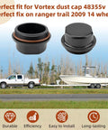 Two Pack 81143 Vortex Replacement Hub Caps With O-Ring And Trailer Hub Grease Cap Fits Boat Trailer Hubs