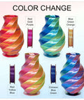 Tri Color Silk PLA 3D Printer Filament Bundle 1.75mm Color Changing Silk PLA Multicolor Filament Pack With Four 250g Spools Display