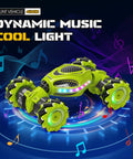 gesture control RC stunt car with lights and music, 4WD