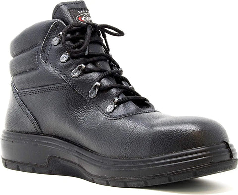 Asphalt Ready Safety Boots With Electrical Hazard Protection, Heat Defender Rubber Sole, Size 9 Black, side view