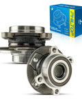 Front And Rear Wheel Hub Assembly 2pcs Direct Fit Compatible With Jeep Compass 2017 To 2022, Jeep Renegade 2015 To 2021, Fiat 500X 2016 To 2020