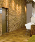 Wall Mount LED Vapor Tight Light Fixture 600 Lumens 4000K Neutral White 15W 120V on brick wall indoors