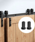 Sliding Barn Door Wall Track Spacers Set Carbon Steel Connectors For Door Frame Pack Of 6, installed for alignment