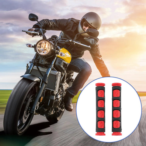 Universal Motorcycle Brake Lever Cover Non Slip Rubber Grip Sleeve Three Eighths Inch Anti Slip Hand Grip Red 1 Pair Pack