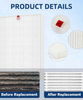 C545 Replacement Filter S For Air Purifier Fits 1712-0096-00 And 2522-0058-00 3 Pack product details before and after replacement