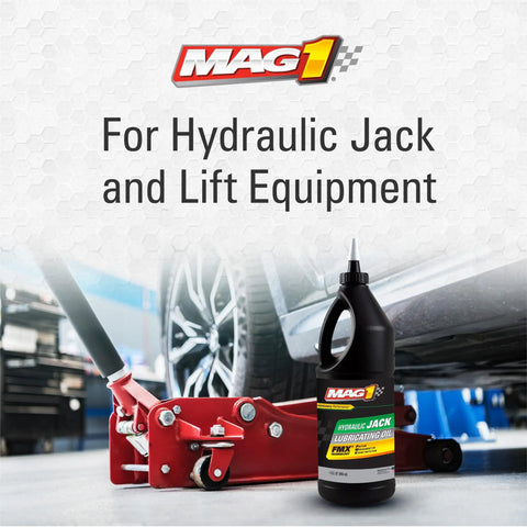 Hydraulic Jack Lubricating Oil With FMX Friction Management Technology For Extreme Protection Oxidation Resistant Base Oils Rust Inhibitors Anti Wear And Anti Foam Additives 1 Quart