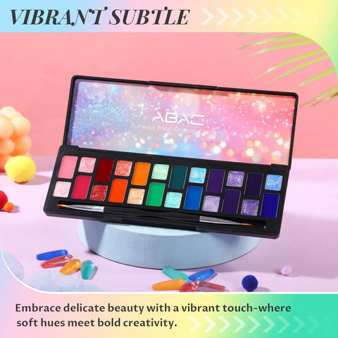 24 Color Jelly Gel Polish Kit Hema Free With Dual Brush Non Toxic Sheer set on display with vibrant hues in compact palette