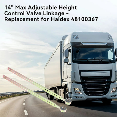 14 Inch Max Adjustable Height Control Valve Linkage Replacement For 48100367 Direct Fit For Beefy Truck And Tractor Air Suspension Leveling Kit, truck angle