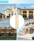 Two Part 26 Inch Concrete Roman Molds For DIY Balustrades And Garden Decor Easy To Use European Roman Casting Mold For Cement Plaster And Concrete Front And Back Pieces For A Sturdy Fence Or Balcony Rail Molding