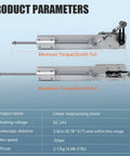 Specifications of DIY Reciprocating Linear Actuator 24V With Adjustable Telescopic Stroke And Speed Controller For Maker Projects