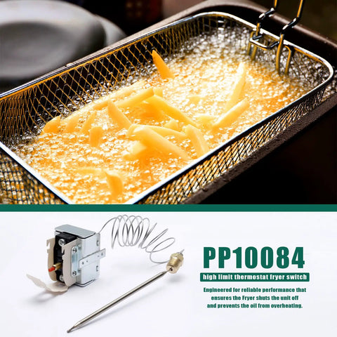 High Limit Fryer Thermostat Switch 450F 230C With One Quarter Inch Thread Male Port Compatible With Pitco Fryers SG14 SG18