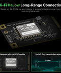 Badass Long Range Wifi Halow Module V2 with HT-HC01 chip for stable connections in IoT applications across 1-2km.