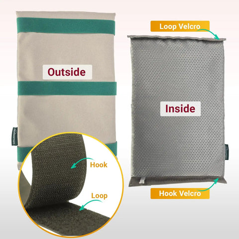 Original Pipe Insulation Roll That Keeps Pipes From Freezing This Winter, Cold Snap Ready UV Coated Cover front and back view