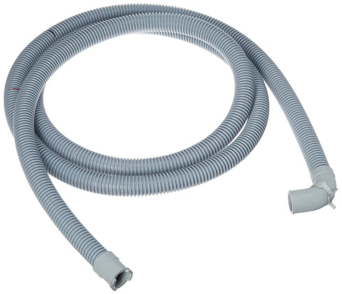 Genuine OEM Washer Drain Hose 5214FR3188G Replacement Part coiled, gray, fits LG washers, prevents leaks, easy install