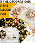 Pro Grade Balloon Arch Kit With Heavy Duty Clips And All In One Accessories For Backdrops And Parties, Easy Setup For DIY Photoshoots