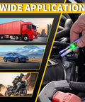 Pro Grade DC Voltage Tester Pen With LED Display 3 To 120V Range Auto Bidirectional Testing Handy Car Battery Polarity And Continuity Check Fuse Diagnostic Tool For Auto Electricals used on truck, car, and motorcycle wiring