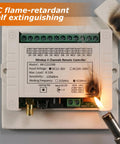 Four Channel 433 MHz Wireless Relay Switch Remote Control For Garage Door Opener And Industrial Control With 12V 24V 36V DC Compatibility Up To 600 Feet Long Range Transmitter flame test on PC case