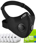 Front view of All Day Comfort Reusable Dust Mask With L Shaped Head Strap, Safety Respirator For Woodworking, Landscaping, DIY Projects.