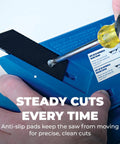 Using Miter Saw Molding Tool With Adjustable Spring Base Locks 30 to 60 Degrees With Anti-Slip Pads For Precise Cuts