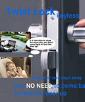 Tough As Nails Storefront Door Lock Swing Deadbolt With Solid Brass Cylinder Keyed Alike for shop doors, black finish.