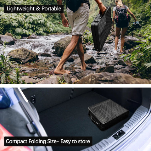 Portable Folding Table For Camping And BBQ, Lightweight Metal Side Table For Picnics And Patio, folds compactly for easy transport