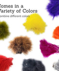 Go To Marabou Feathers For Fly Tying Bundle showing various vibrant colors for custom lure projects.