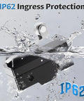 Two TM-1704 Micro Limit Switches With Pivot Roller Lever showing IP62 water protection in action