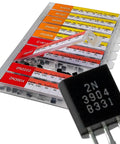 250Pc Assorted TO92 Transistors Kit With 10 Models NPN PNP Bipolar Power Transistors A1015 BC327 S8550 2N2907 2N3906 C1815 BC337 S8050 2N2222 2N3904 Perfect For DIY Projects And Tinkering with labeled compartments in box
